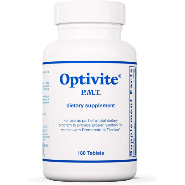 Optivite PMT Supplement - PMS Support for Women, Hormonal Balance, Womens Multivitamins, PMS Relief, Magnesium Supplement - 180 Count
