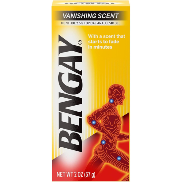 Bengay Pain Relief Gel, Non-Greasy Minor Arthritis, Back, Muscle and Joint Pain Relief, 2 oz (Pack of 3)