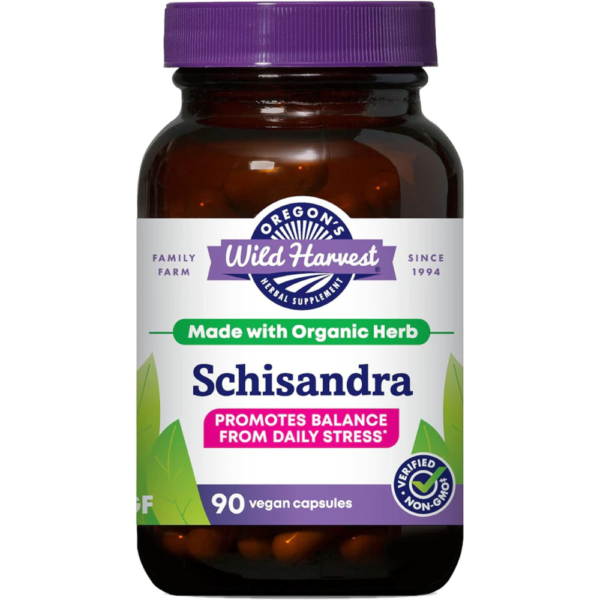 Oregon's Wild Harvest Schisandra Organic Herbal Supplement, 90 Count