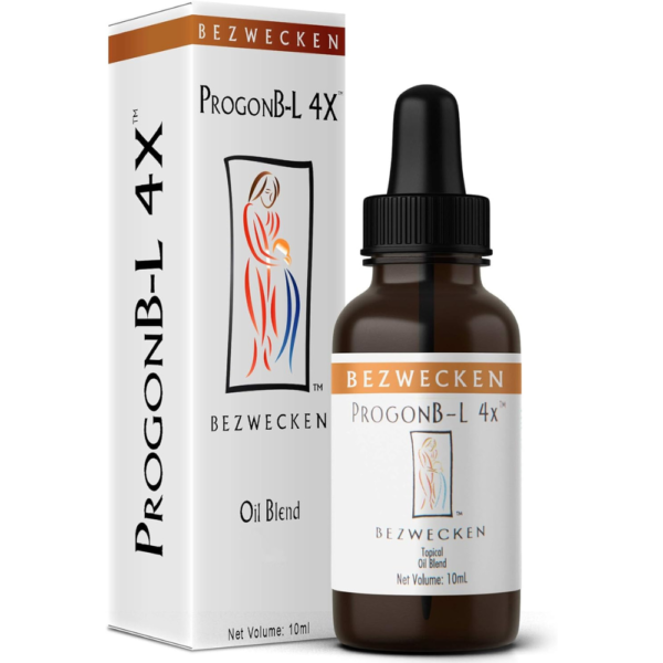 Bezwecken - ProgonB-L 4X - 10mL Topical Oil Blend - Professionally Formulated PMS & Pre-Menopause Symptom Support - Safe, Natural, Paraben Free - 30 Day Supply