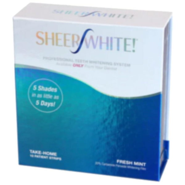 Teeth Whitening Strips - Sheer White! 20% Professional Teeth Whitening Strips Films Kit