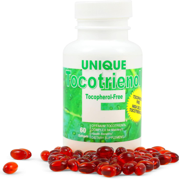 UNIQUE E A.C. Grace Company, Tocotrienols - Tocopherol Free Softgels, 60 Count