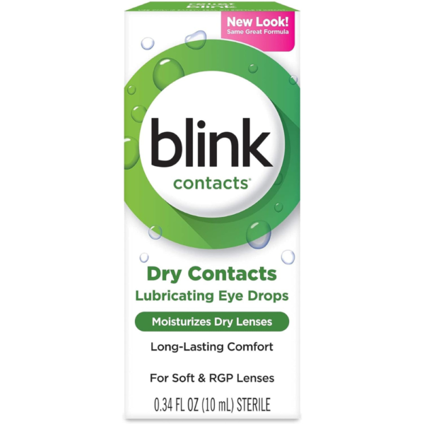 blink Contacts Lubricating Eye Drops 0.34 oz (Pack of 4)