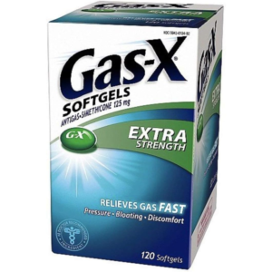 Gas-x Extra Strength , 120 Softgels, Gas, Bloating, Relief Simethicone 125mg