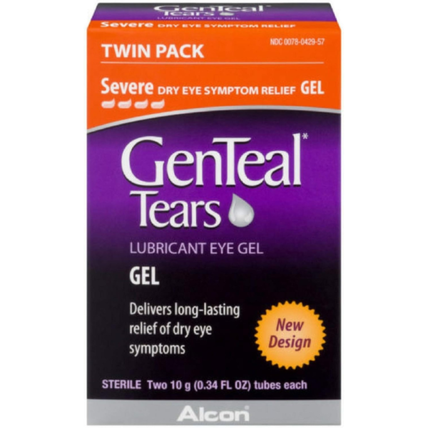 GenTeal Lubricant Eye Gel, Severe, Twin Pack - ( 2 tubes 10 grams each) - Packaging May Vary