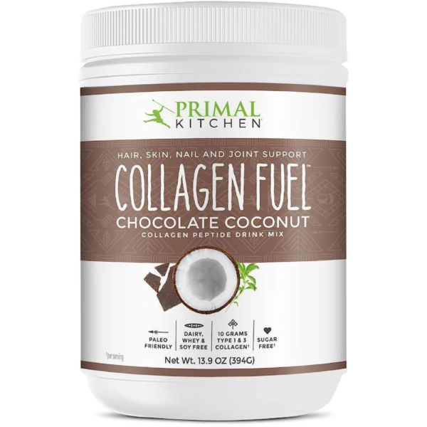 Primal Kitchen Collagen Peptide Drink Mix, Collagen Fuel, Chocolate Coconut, 13.9 oz (394 g)